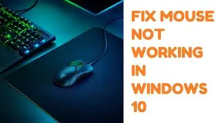 Mouse Not Working In Windows 10 (Solved)