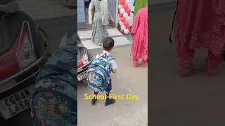 My little Son School First Day #school #schoolfirstday
