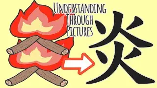 Easy KANJI Lesson with animation #1 nature