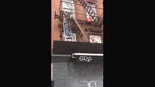 Fire escape painting New York                                           #fireescapepainting