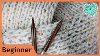 XXL Cuddly Scarf in Neon Tweed | Knitting the Ribbed Pattern | Knitting for Beginner