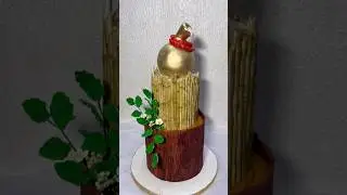 2 tiered traditional wedding cake 🤍 #cakedecorating #fondantcake #weddingcake #cakeshorts #cakeart
