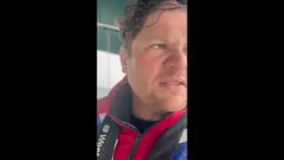 Sailing Lake Michigan on our Beneteau