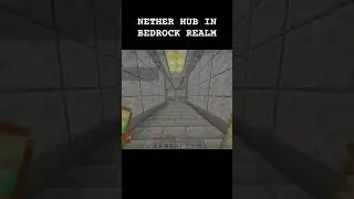 GOOD ideas for a NETHER HUB #minecraft #bedrockrealm #ytviral