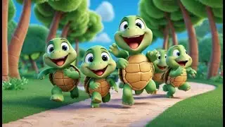 Three Baby Turtles Say A B C | Alphabet Song for Kids | Learn ABCs with Turtles