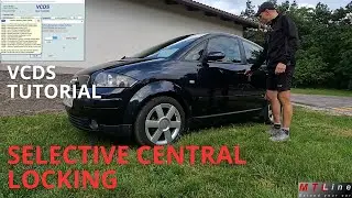 Audi A2 &ndash; selective central locking activation &ndash; VCDS tutorial &ndash; EP58 &ndash; project youngtimer