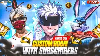 UNLIMITED CUSTOM ROOMS - ABHAY LIVE🔥#freefire #fflive #shorts #shortsfeed #shortslive #ffmaxlive