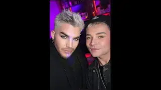 Adam Lambert with Oliver at The Wild WeHo/celebrating Charl's bday, January 11