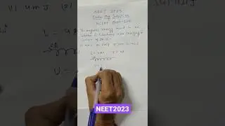 find magnetic energy stored in inductor#neet2023 #neetphysics #neetpaper#physicsshort #emi