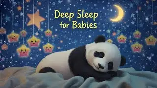 Deep Sleep for Babies: Starry Night Lullaby 🌟 | 2 Hours Music Box, Heartbeat & White Noise