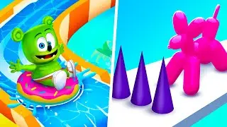 The Evolution: Gummy Bear Aqua Park vs Balloon Pop Runner Gameplay - 1⭐Android Walkthrough Gameplay