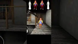 HELLO NEIGHBOUR OR SLENDRINA So Small To Large 😱😂 | granny game game game | #shorts #granny #gaming