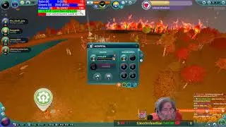 The Universim - ClareMyssterium sets fire to the village.