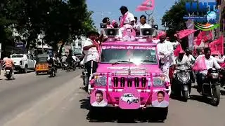 Srinivas Goud bike rally for Wanaparthy Public Meeting