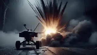 Watch how the Russian Uran-6 unmanned vehicle performs demining work in the DPR