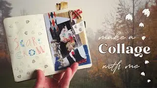 Collage With Me: Playful October Sketchbook Spread 🍁