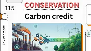 Carbon credit mechanism explain for UPSC | conservation | environment and ecology  
