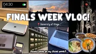Uni vlog nz | Finals week at Otago University! days in my life, study, food, waking up at 4am, exams