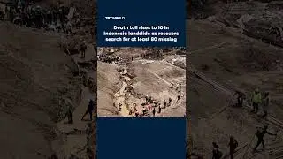Death toll rises to 10 in Indonesia landslide as rescuers search for at least 80 missing