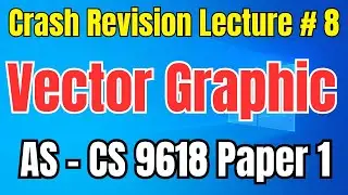 Vector Graphic Multimedia || A Level Computer Science 9618 Paper 1 Crash Revision Lecture 8