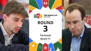 Daniil Dubov &ndash; Georg Meier 🇺🇾 | FIDE World Cup 2025 | Round 3 | Tie-break | Board 11
