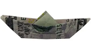 How To Make A Dollar Origami Boat With A 5$ Bill Money Origami