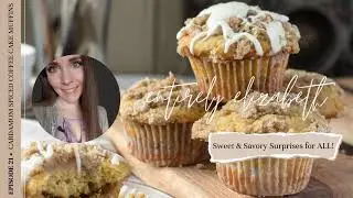 Cardamom Spiced Coffee Cake Muffins