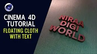 Floating Cloth with Text - Cinema 4D Tutorial
