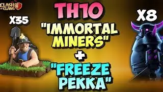FREEZE PEKKA + IMMORTAL MINERS | Th10 New Best 3 STARS War Attack Strategy | Clash Of Clans