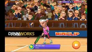 mini tennis -- very tough match ，funny game !🤣