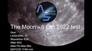 The #Moon 08 Oct 2022 #LX200 #QHY294 #Altair Pro-Max Pro and ADC