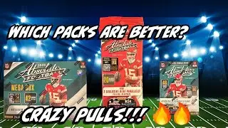 2025 Absolute Football pack battle. Which one wins? Mega box, Blaster box or Fat packs? Crazy pulls
