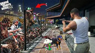 Franklin & Shinchan Defending Their House from  Zombie Apocalypse! 🧟&zwj;♂️🔥 | GTA 5
