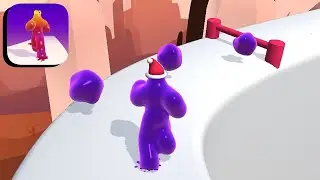 BLOB RUNNER 3D ☃️New Update All Levels Gameplay Level 4-5 (ios, android)
