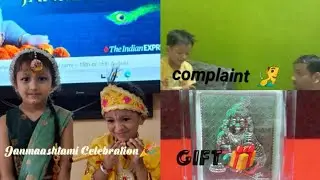 Kavish ke school me janmastmi Celebration🎉||Vlog||Our creative World ✨