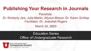 OUR Education Series: Publishing Your Research in Journals