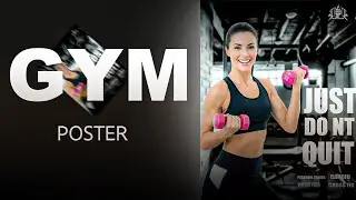 How to Design Gym Poster in #photoshoptutorial