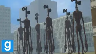 GIANT SIREN HEADS IN CITY! - Garry's mod Sandbox