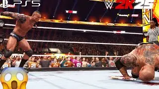 WWE 2K25 - Batista vs. Randy Orton - No Hold Barred Match at WrestleMania 30 | PS5 Pro [4k60]