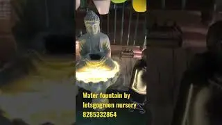 Water fountain by team letsgogreen nursery Delhi Maya puri