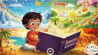 Seasons Song for Kids 🌞🍂❄️🌸 | Learn Summer, Autumn, Winter & Spring | TinyTales animation 