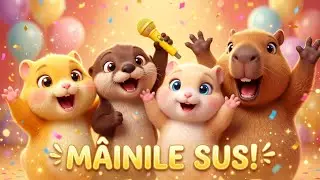 🦫 Sus m&acirc;inile cu CapyBara 👋 C&acirc;ntec de DANS pentru COPII 