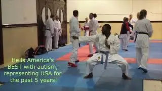 The United States Olympic Karate Team and Green's Karate student, Ryan Rogers