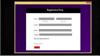How to make registration form in Java|  Modern GUI designing in java| Java UI design tutorial.