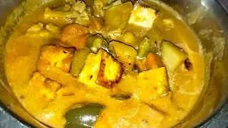 শীতের কিছু সবজি দিয়ে পনিরের একটি দুর্দান্ত রেসিপি। Veg Recipe /Niramish paneer Recipe/