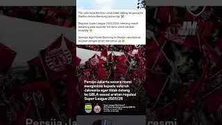 Persija jakarta himbau the jak tak datang ke stadion GBLA #football