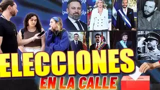ESPAÑOLES eligen entre MILEI, BUKELE, MADURO o FIDEL CASTRO Y MUCHO MÁS...!