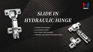 Slide in hydraulic hinge | Functional hardware | Cabinet accessories | Easy installation #hinge