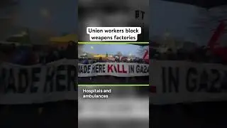 1,000 trade unionists in England blocked 4 weapons manufacturers to disrupt flow of arms to Israel