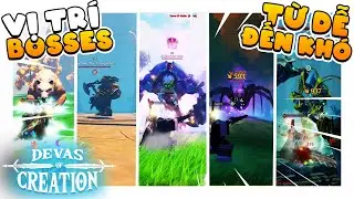 Vị Tr&iacute; Tất Cả Boss Trong Devas of Creation!